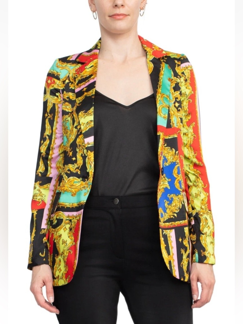 Industry Women's Vibrant Multicolor Blazer - Picture 3 of 14